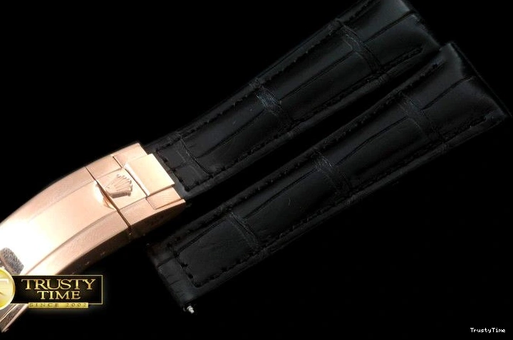 0115 Fashionable ROLACC019E – Black Croc Strap RG 20 16  New Insignia Deployant 835